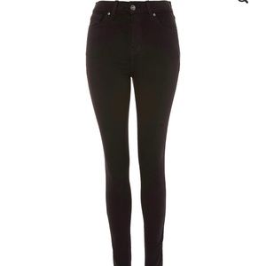 Top shop black high waisted Jamie jeans